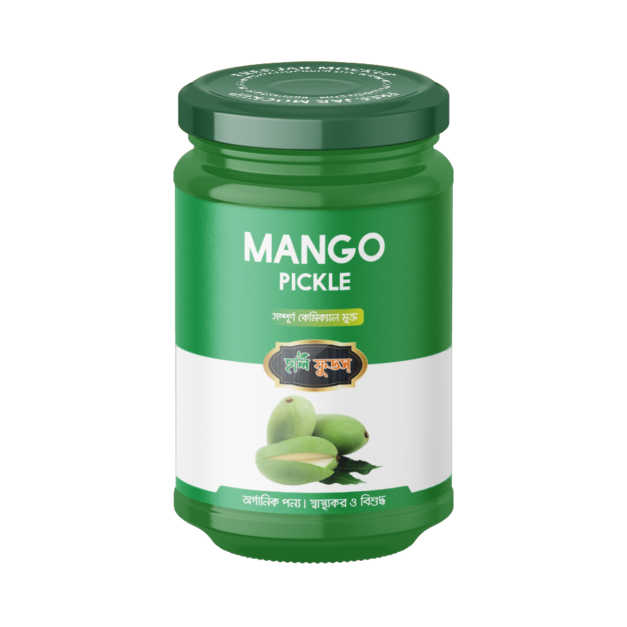 হলি আমের আচার ঝাঁল ৩০০ গ্রাম কাচের জার | Holy Mango pickle jhal 300 gm glass jar